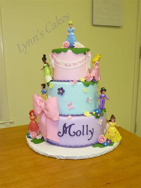 Disney Princess Birthday Cake Buttercream Iced Birthday Cake With ...