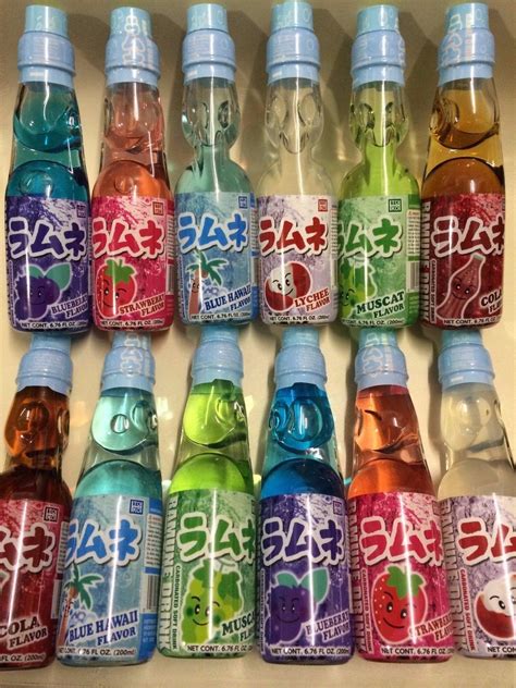 Ramune Toko Japanese Soda 6.76 oz Carbonate Marble Soft Drink, (All ...