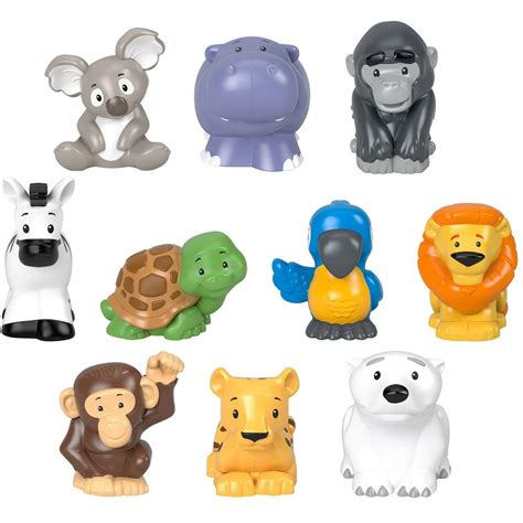 Fisher-Price Little People Animal Kingdom 10 Piece Set - Walmart.com ...