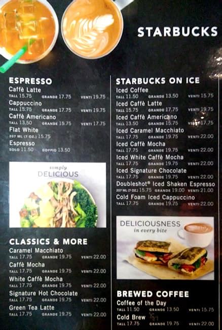 Starbucks Menu, Menu for Starbucks, Downtown Dubai, Dubai - Zomato