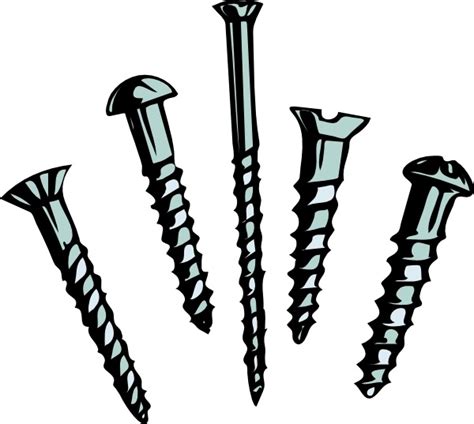 Screws clip art Free vector in Open office drawing svg ( .svg ) vector ...