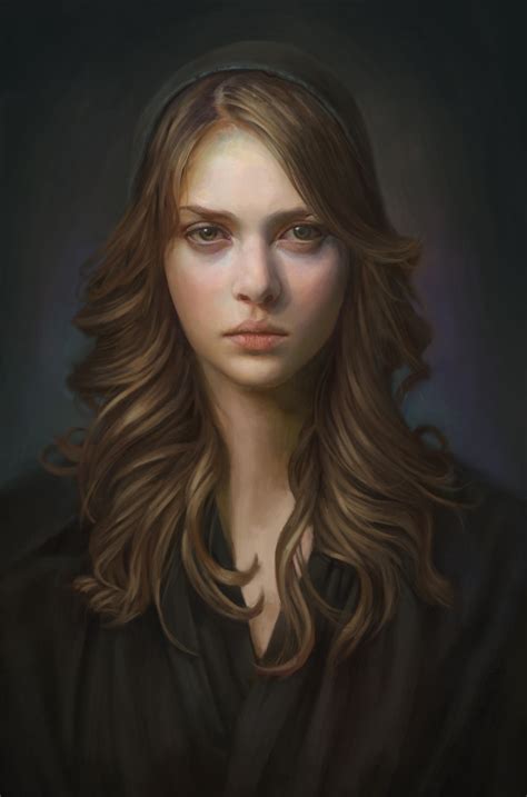 Portrait study, Phu Thieu | Digital painting portrait, Portrait ...