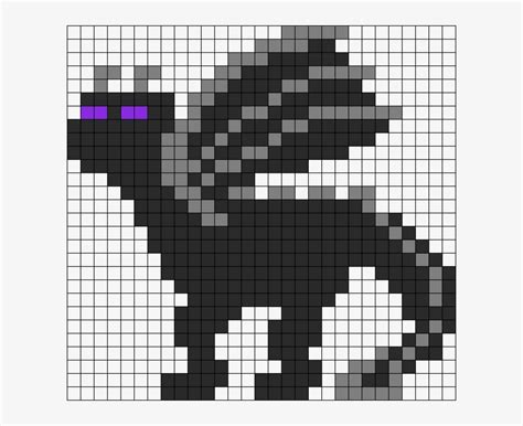 Minecraft Ender Dragon Perler Bead Pattern / Bead Sprite - Minecraft ...