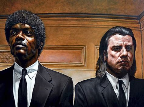 pulp fiction pulpfiction samuel l. jackson john travolta Painting by ...