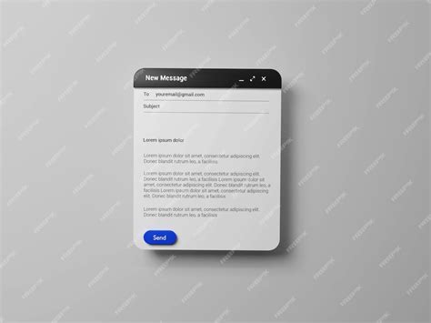 Premium PSD | Email Template mockup