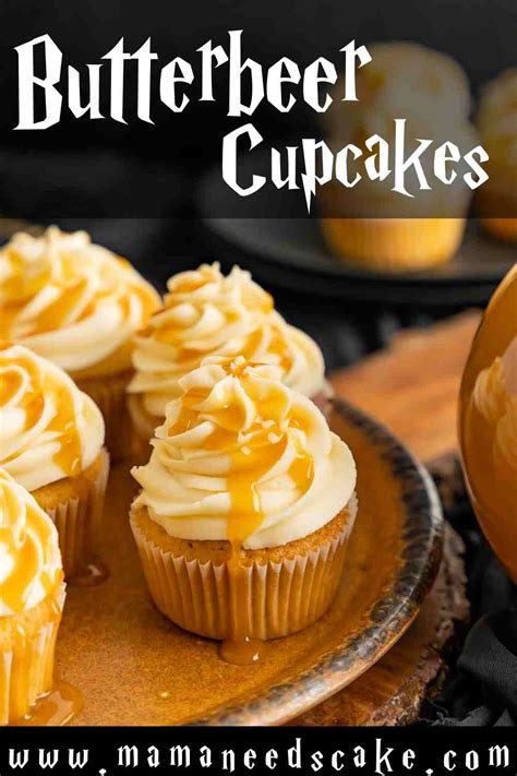 Butterbeer Cupcakes - Mama Needs Cake®