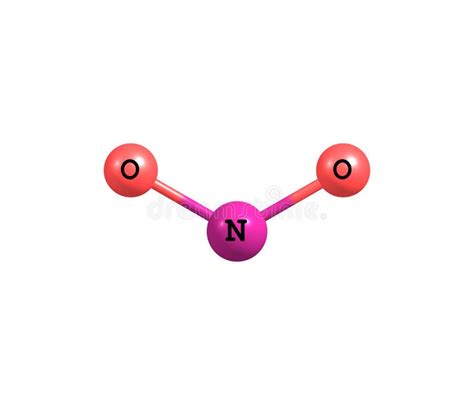 Nitrogen Dioxide Molecular Structure Isolated On White Stock ...