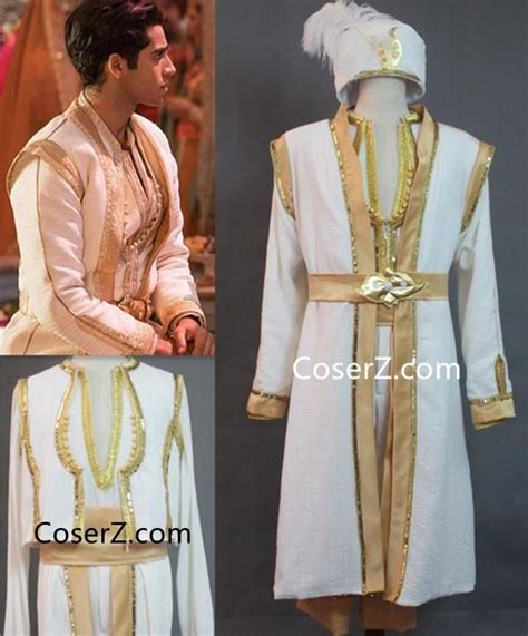 Aladdin 2019 Film New Prince Aladdin Costume for Adult Men Boys ...