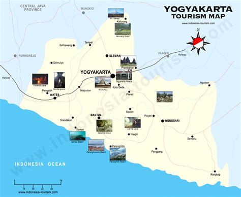 PETA WISATA DI YOGYAKARTA | YOGYAKARTA TOURISM MAP