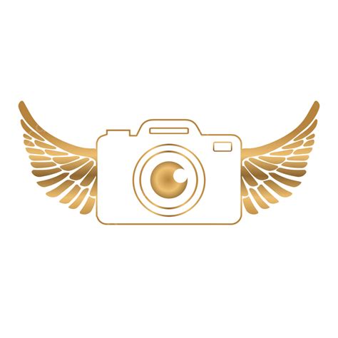 Golden Photography Wings Camera Logo, Photography Camera Logo, Golden ...