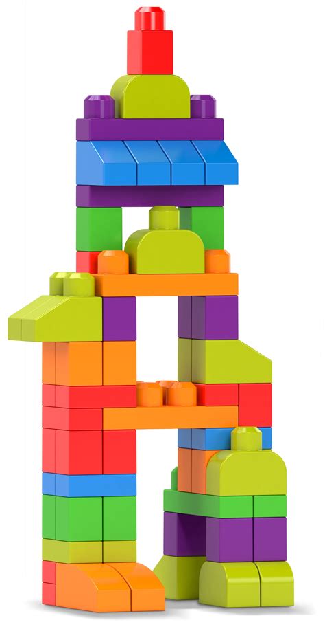 Mega Bloks Build 'n Create Set with 250 Colorful Building Blocks ...