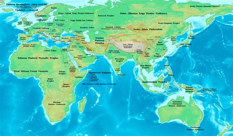 World map 1000 BC - World History Maps