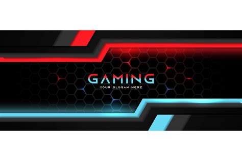 Gaming Banner Header Background Graphic by Artmr · Creative Fabrica