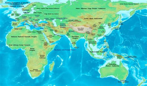 World map 1300 BC - World History Maps