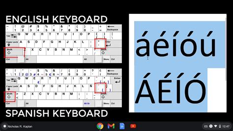 Type Accents with a Spanish Keyboard on a CHROMEBOOK - YouTube