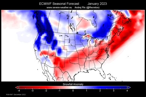 Mid-Winter Snowfall Predictions: New seasonal Forecast for the United ...