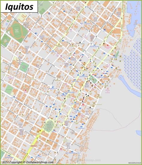 Iquitos Map | Peru | Detailed Maps of Iquitos (San Pablo de Nueva Napeanos)