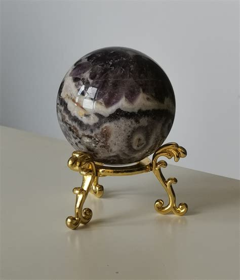 Dream Amethyst Sphere with stand - AQ Crystal & Gem