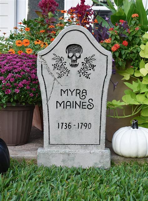 How to Make Foam Halloween Tombstones ⋆ Dream a Little Bigger