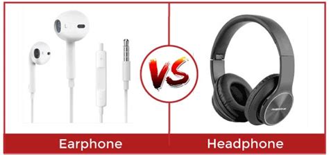 Difference between Earphone and Headphone - javatpoint