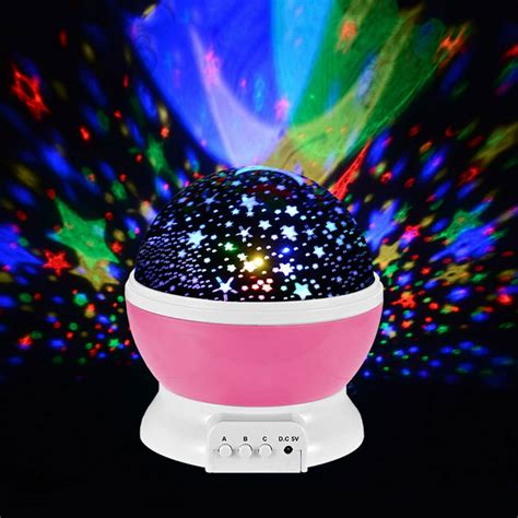 Rotating Sun And Star Moon projector rotating night Light Lamp for kids ...