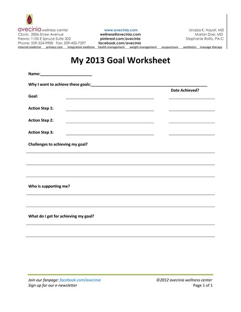 19 Future Goals Worksheet / worksheeto.com