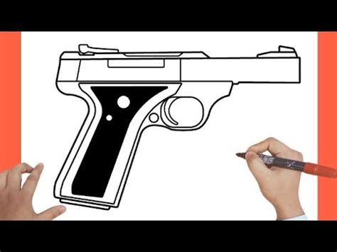 HOW TO DRAW A GUN | EASY GUN DRAWING STEP BY STEP - YouTube