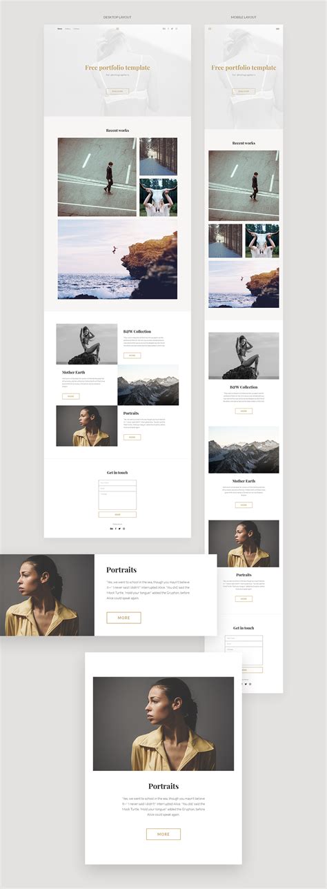 FREE PORTFOLIO TEMPLATE :: Behance