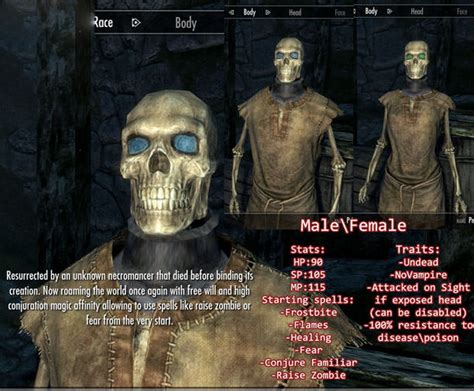 Skyrim skeleton race mod - assetadams