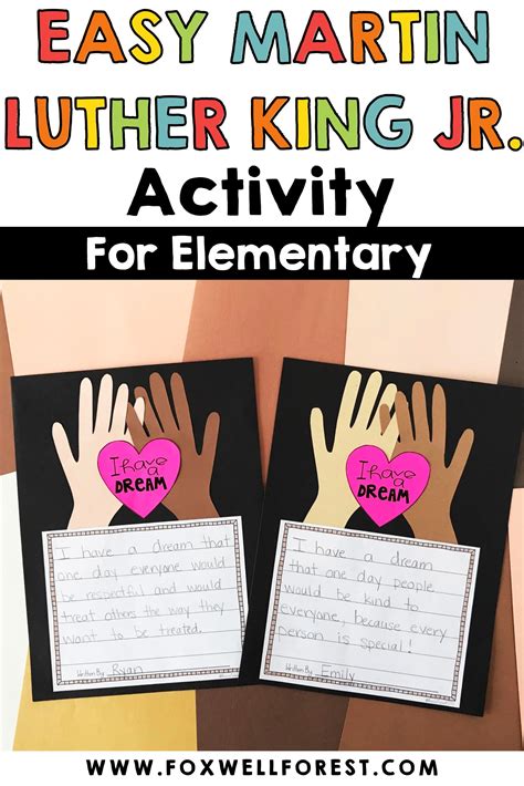 EASY Martin Luther King Jr. Activities for Elementary - Foxwell Forest