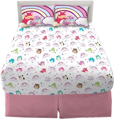 Amazon.com: Franco Squishmallows Bedding Super Soft Microfiber Sheet ...