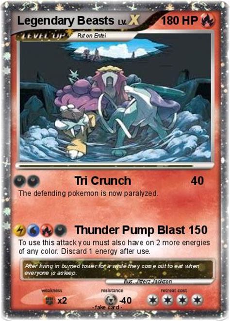 Pokémon Legendary Beasts 5 5 - Tri Crunch - My Pokemon Card