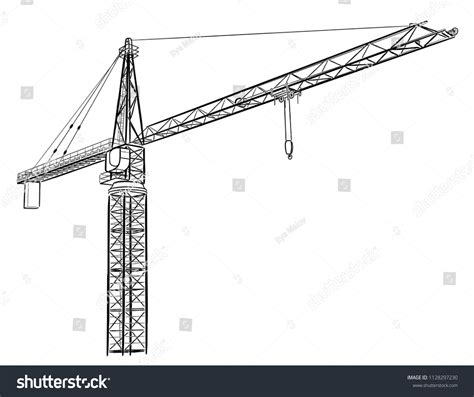 7,036 Tower Crane Drawing Images, Stock Photos, 3D objects, & Vectors ...