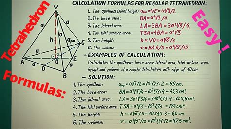 Net Of A Regular Tetrahedron