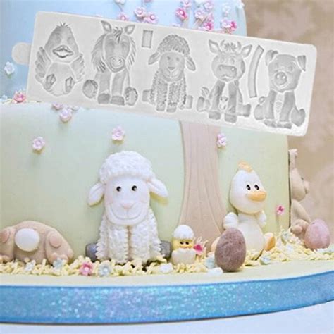 Farm Animals Molds Fondant Cake Decorating Tools Silicone - Etsy