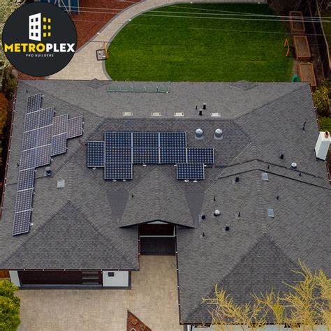 Roof With Solar Panels - Metroplex Pro Builders