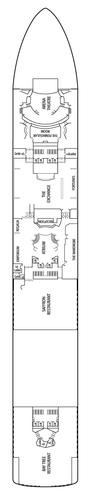 P&O Ventura Deck Plans: Ship Layout, Staterooms & Map - Cruise Critic