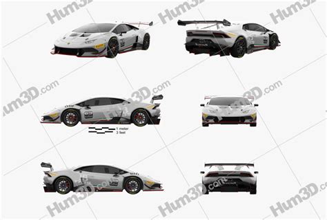 Lamborghini Huracan (LP 620-2) Super Trofeo 2017 Blueprint Template ...