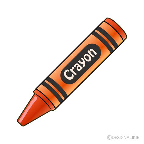 Orange Crayon Clipart