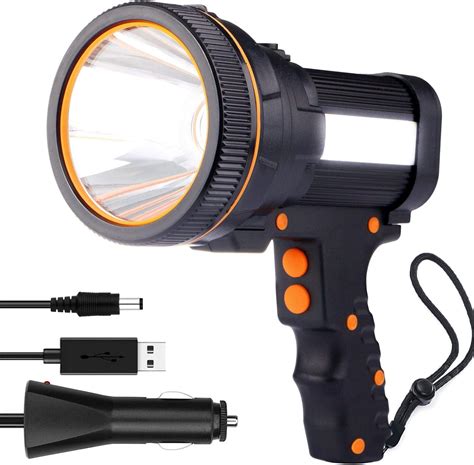 Rechargeable Led Torch - Super Bright LED Flashlight with 6 Lighting ...