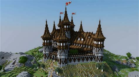 Castle Build Minecraft Schematic Castle Layout