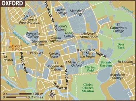 Oxford Tourist Map Printable - Printable Maps