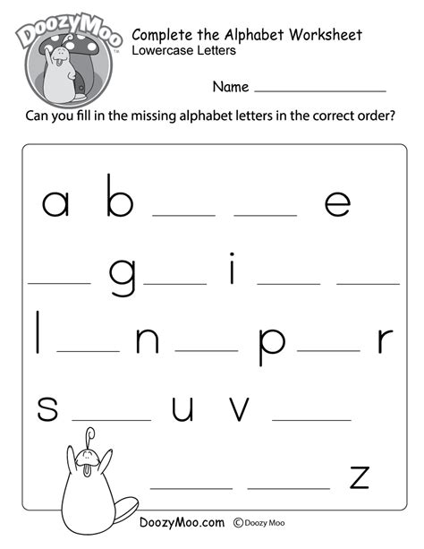 Complete Printable Alphabet Worksheets | Hot Sex Picture