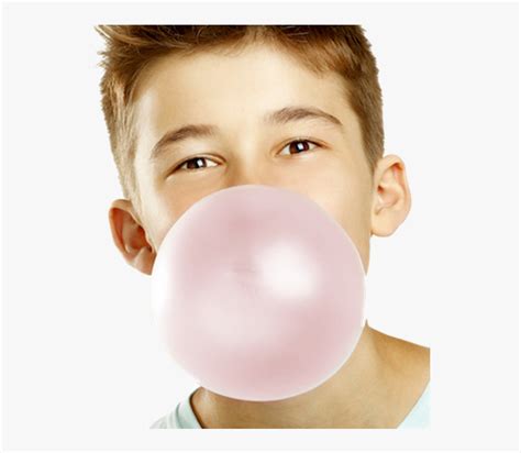 Boy Blowing Bubble Gum Png - Chewing Gum, Transparent Png , Transparent ...