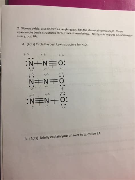 Solved: 2. Nitrous Oxide, Also Known As Laughing Gas, Has ... | Chegg.com