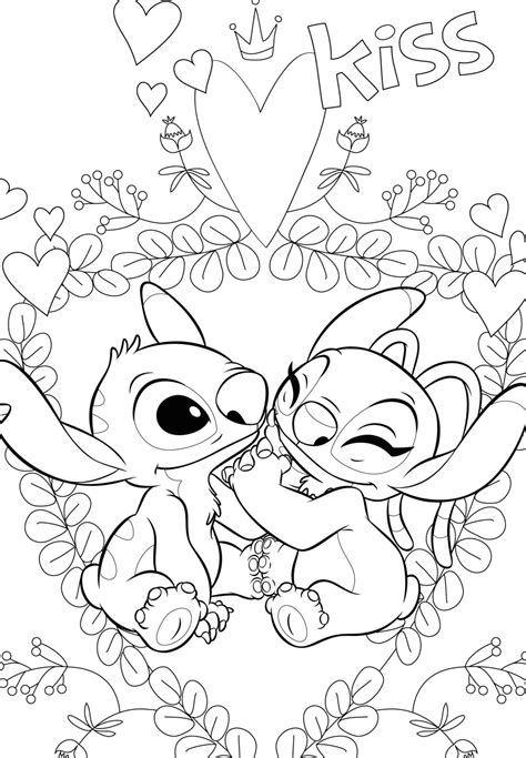 Stitch Et Angel Coloriage Stitch Drawing Stitch And Angel Stitch | Porn ...