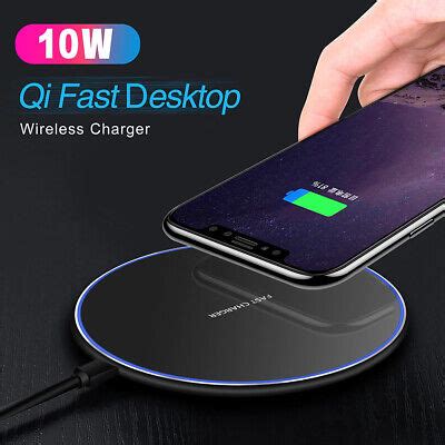 Qi Wireless Fast Charger Charging For Apple iPhone SE 11 Pro XS Samsung ...