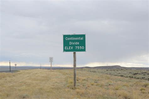 Continental Divide Sign