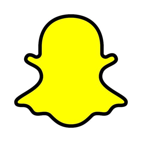 Premium Vector | Snapchat Logo Icon Messaging App Symbol