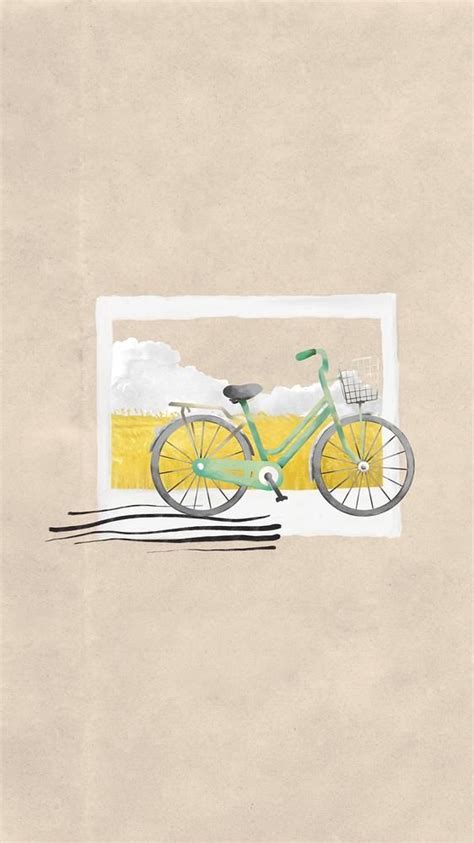 Download premium image of Bicycle aesthetic phone wallpaper, instant ...